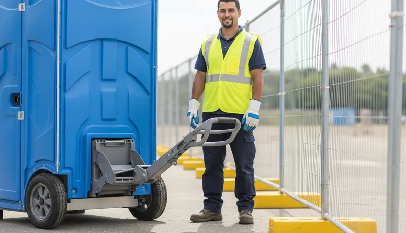 Hurricane tie down porta potty
